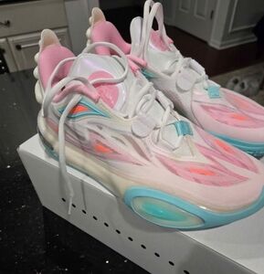 Pink and Blue Athletic Sneakers